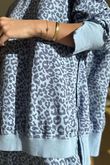Lagen Leopard Chill Sweatshirt Baby Blue & Denim