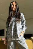 Lagen Leopard Chill Sweatshirt Smoke & Storm
