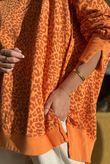 Lagen Leopard Chill Sweatshirt Sunset & Rust