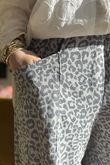 Lagen Leopard Shelby Barrel Pant Smoke & Storm
