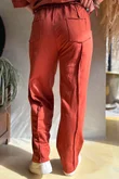 Lagen Panel Tapered Leg Trouser Rust
