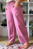 Lagen Relaxed Barrel Pant Indian Pink