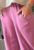 Lagen Relaxed Barrel Pant Indian Pink