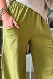 Lagen Relaxed Barrel Pant Olive
