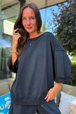 Lagen Relaxed Sweatshirt Black