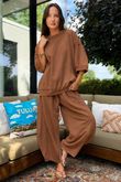 Lagen Relaxed Sweatshirt Chestnut