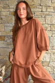 Lagen Relaxed Sweatshirt Chestnut 