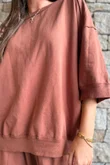 Lagen Relaxed Sweatshirt Chestnut 