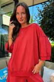 Lagen Relaxed Sweatshirt Chilli?