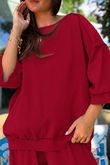 Lagen Relaxed Sweatshirt Sangria