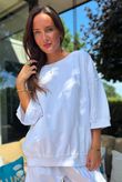 Lagen Relaxed Sweatshirt White