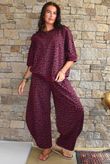 Lagen Wild Thing Relaxed Sweatshirt Aubergine
