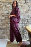 Lagen Wild Thing Relaxed Sweatshirt Aubergine