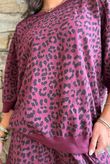 Lagen Wild Thing Relaxed Sweatshirt Aubergine