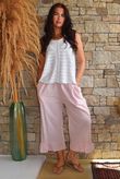 Larc Frill Kick Pant Rose