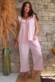 Larc Frill Kick Pant Rose