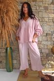 Larc Frill Kick Pant Rose