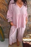 Larc Frill Kick Pant Rose