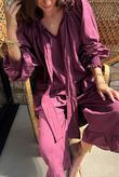 Larc Poet Blouse Aubergine due 1 week 