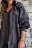 Larc Poet Blouse Coffee Bean