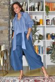 Larc Poet Blouse Denim