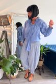 Larc Poet Blouse Denim