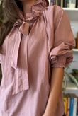 Larc Poet Blouse Dusky Rose