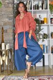 Larc Poet Blouse Indian Red