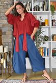 Larc Poet Blouse Sangria