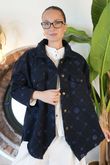 Laundry B Bloom Broderie Anglais Denim Jacket Navy /54 **