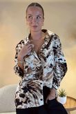 Laundry B Carmen Relaxed Shirt Mixed Animal