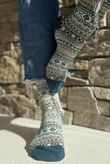 Cashmere Blend Fair Isle 5 Piece Sock Pack /10 