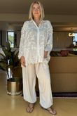 Laundry B Cici Embroidered Shirt White