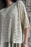 Cloud Loose Box Knit Cream /20=