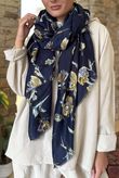 Laundry B Cooper Garden Scarf Navy