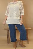Laundry B Dakota Crochet Top Stone