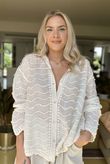 Laundry B Dottie Embroidered Shirt Vintage Cream