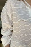 Laundry B Dottie Embroidered Shirt Vintage Cream