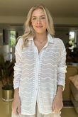 Laundry B Dottie Embroidered Shirt White