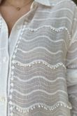 Laundry B Dottie Embroidered Shirt White