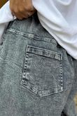 Laundry B Duran Grid Barrel Leg Jean Blue Denim - -
