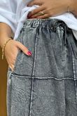 Laundry B Duran Grid Barrel Leg Jean Blue Denim - -