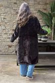 Laundry B Mara Luxury Faux Fur Long Coat Black /3 