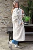 Laundry B Mara Luxury Faux Fur Long Coat Champagne /3 
