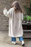 Laundry B Mara Luxury Faux Fur Long Coat Champagne /3 