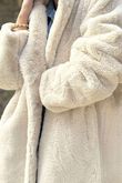 Laundry B Mara Luxury Faux Fur Long Coat Champagne /3 