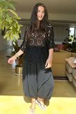 Laundry B Medina Crochet Double V Top Black