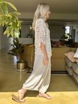 Laundry B Medina Crochet Double V Top Vintage Cream