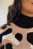 Laundry B Nuku Abstract Animal Knit Jumper Camel /13 =