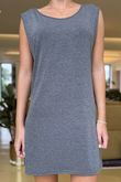 Laundry B Softskim Longline Layering Vest Dark Grey Marl